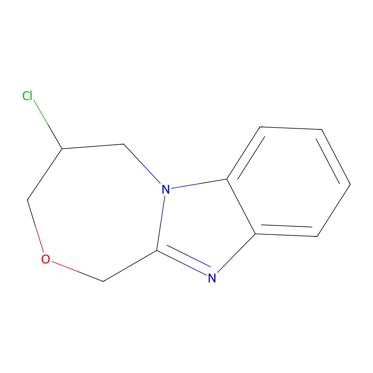 4-chloro-4,5-dihydro-1H,3H-[1,4]oxazepino[4,3-a]benzimidazole molecular structure, CAS 537010-43-8