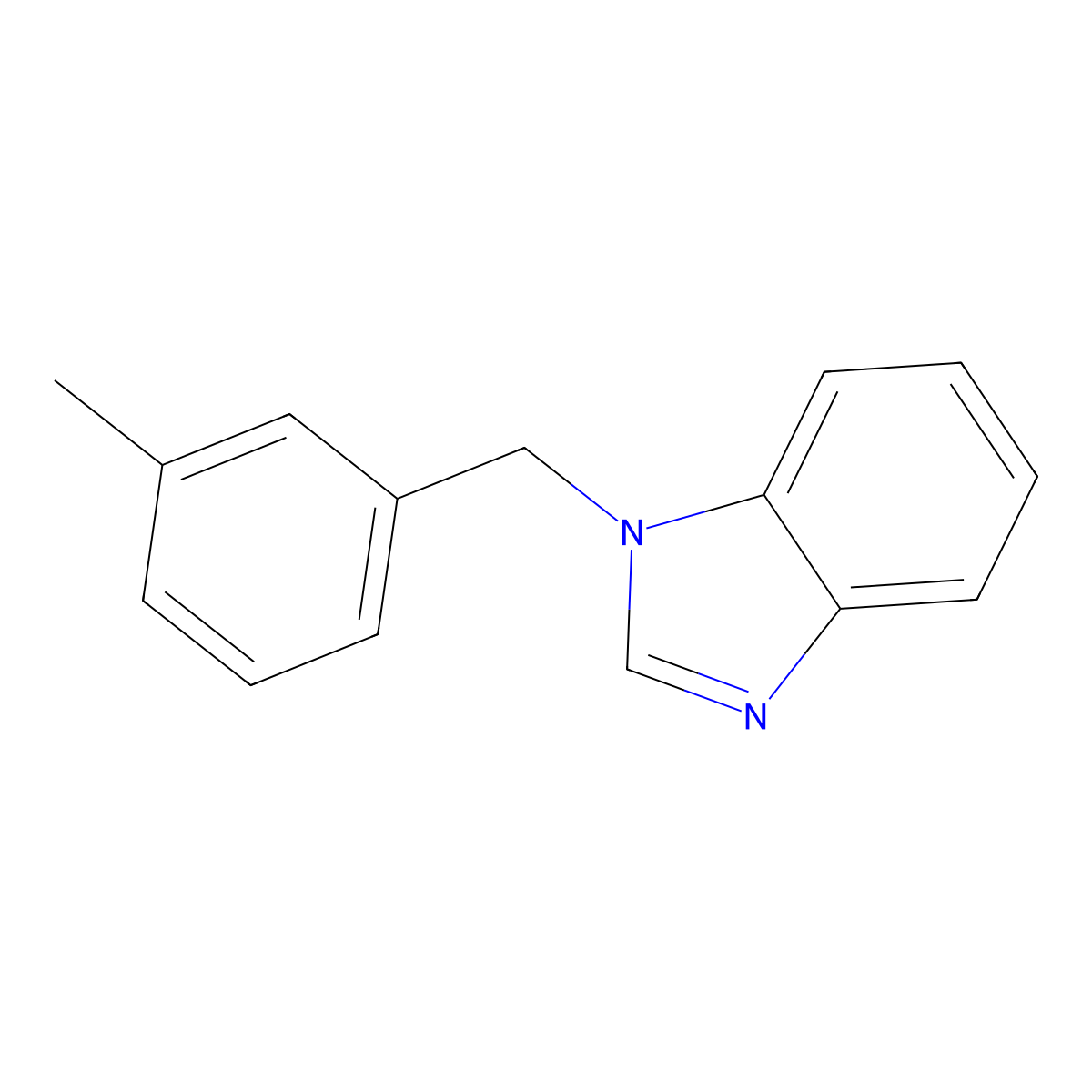 1-[(3-Methylphenyl)methyl]benzimidazole molecular structure, CAS 537018-04-5