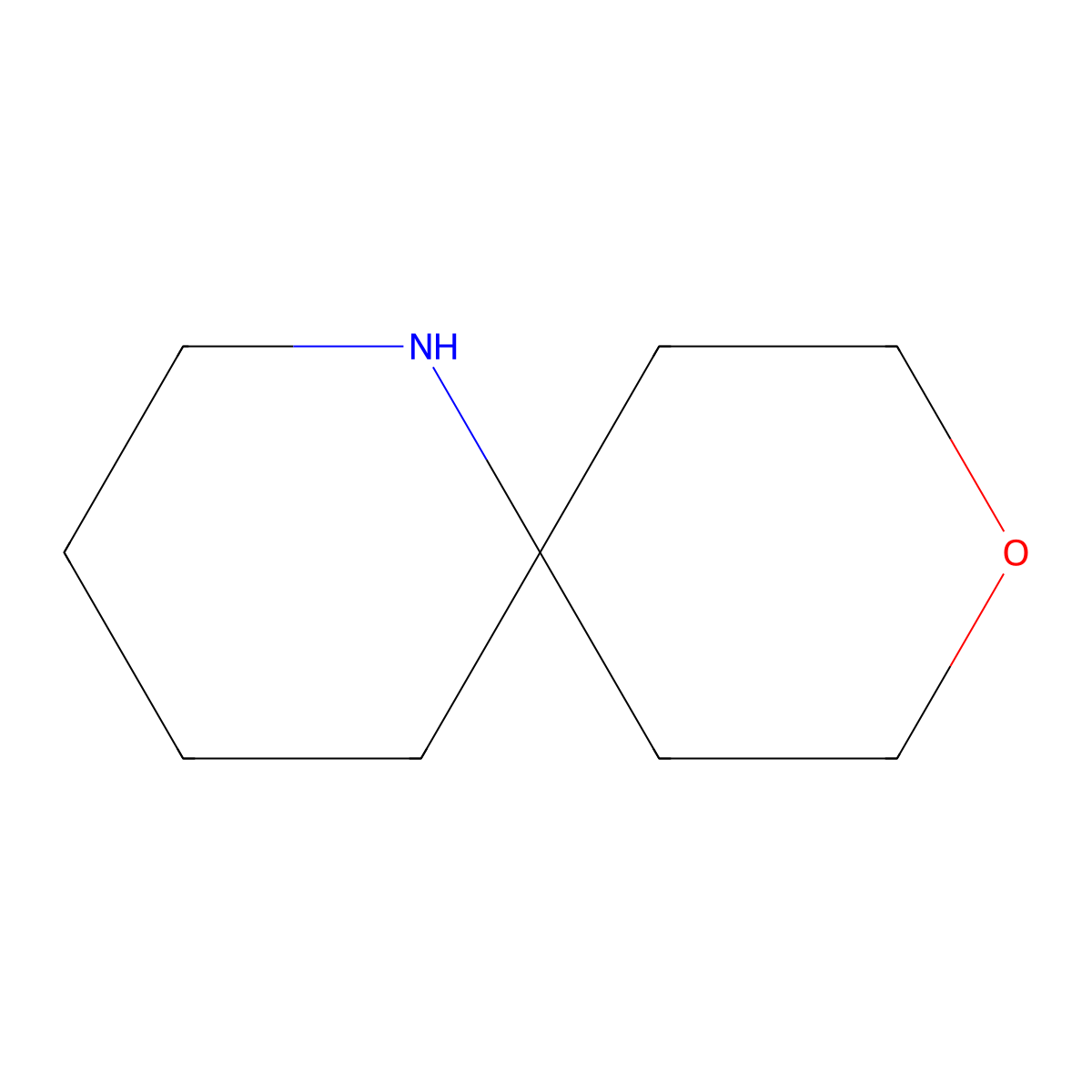9-Oxa-1-azaspiro[5.5]undecane molecular structure, CAS 53702-82-2