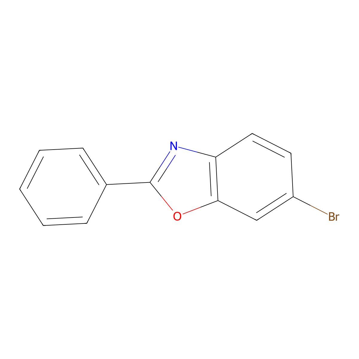 6-Bromo-2-phenylbenzo[d]oxazole molecular structure, CAS 537025-33-5
