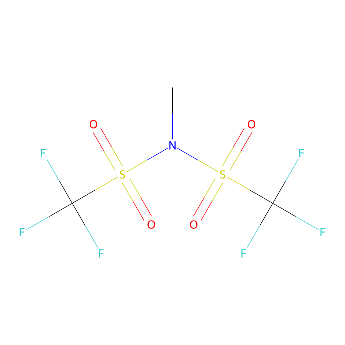 1,1,1-Trifluoro-N-methyl-N-((trifluoromethyl)sulfonyl)methanesulfonamide molecular structure, CAS 537031-78-0
