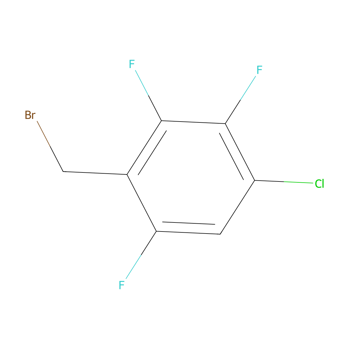 4-Chloro-2,3,6-trifluorobenzyl bromide molecular structure, CAS 537033-64-0