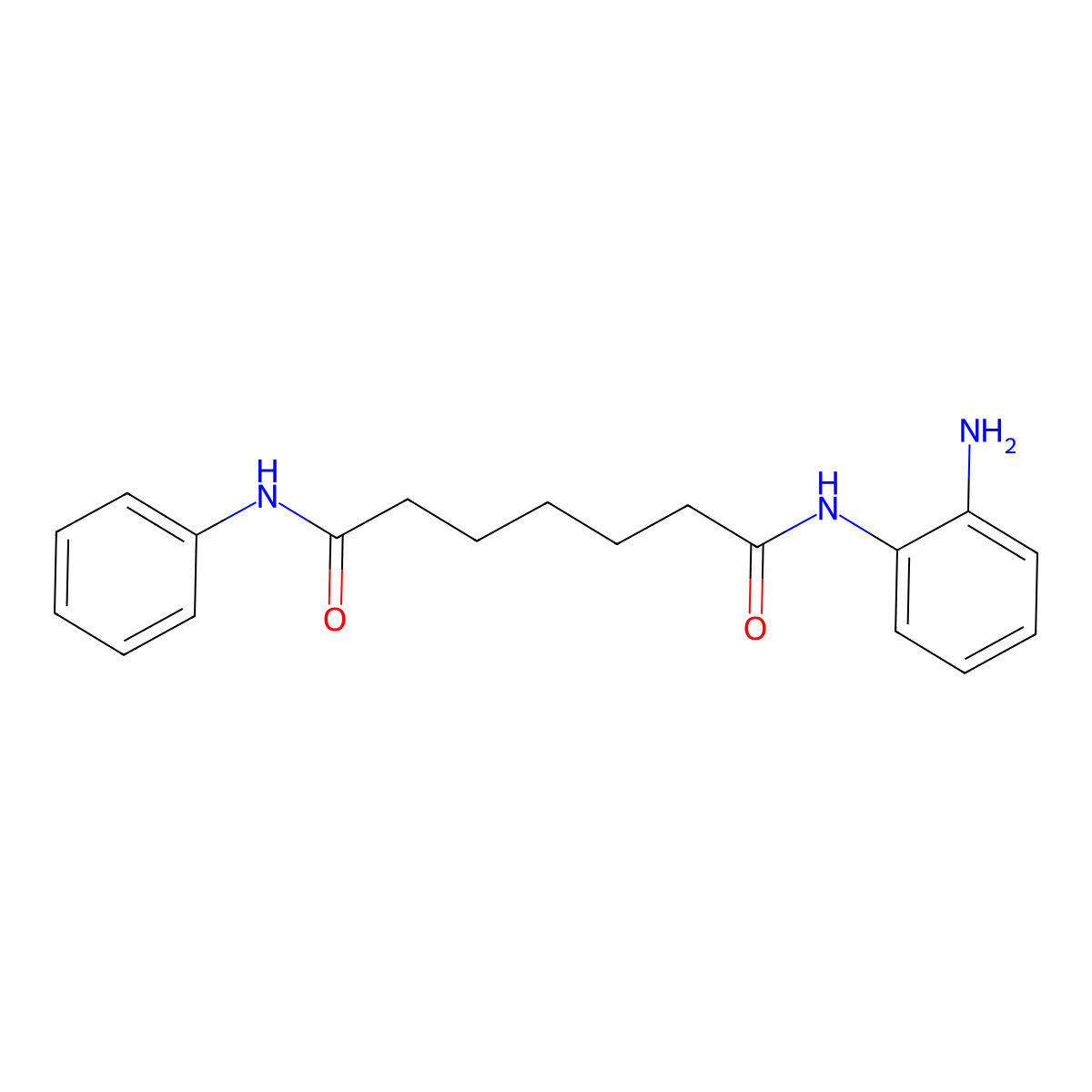 N1-(2-aminophenyl)-N7-phenylheptanediamide molecular structure, CAS 537034-15-4