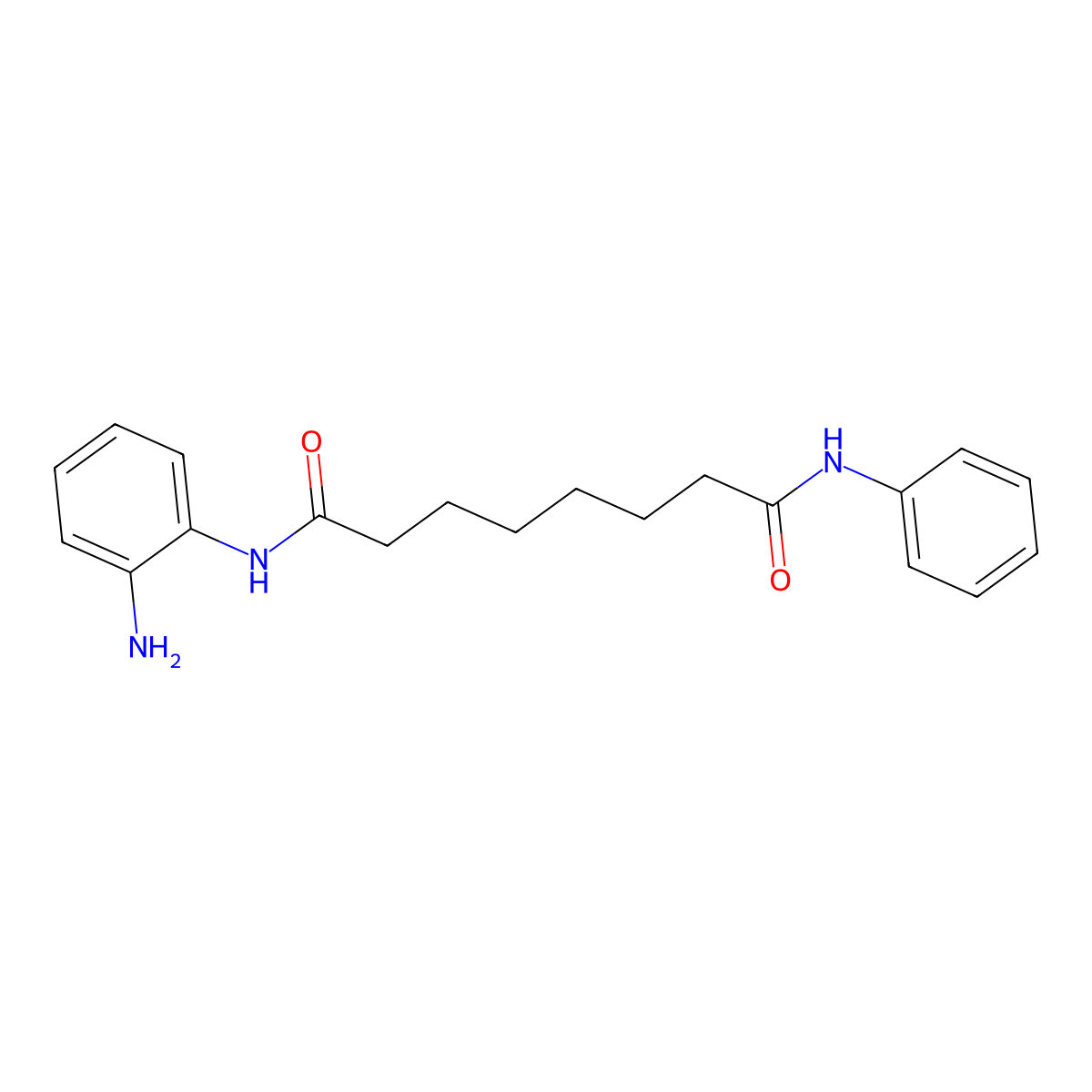 N1-(2-aminophenyl)-N8-phenyloctanediamide molecular structure, CAS 537034-17-6