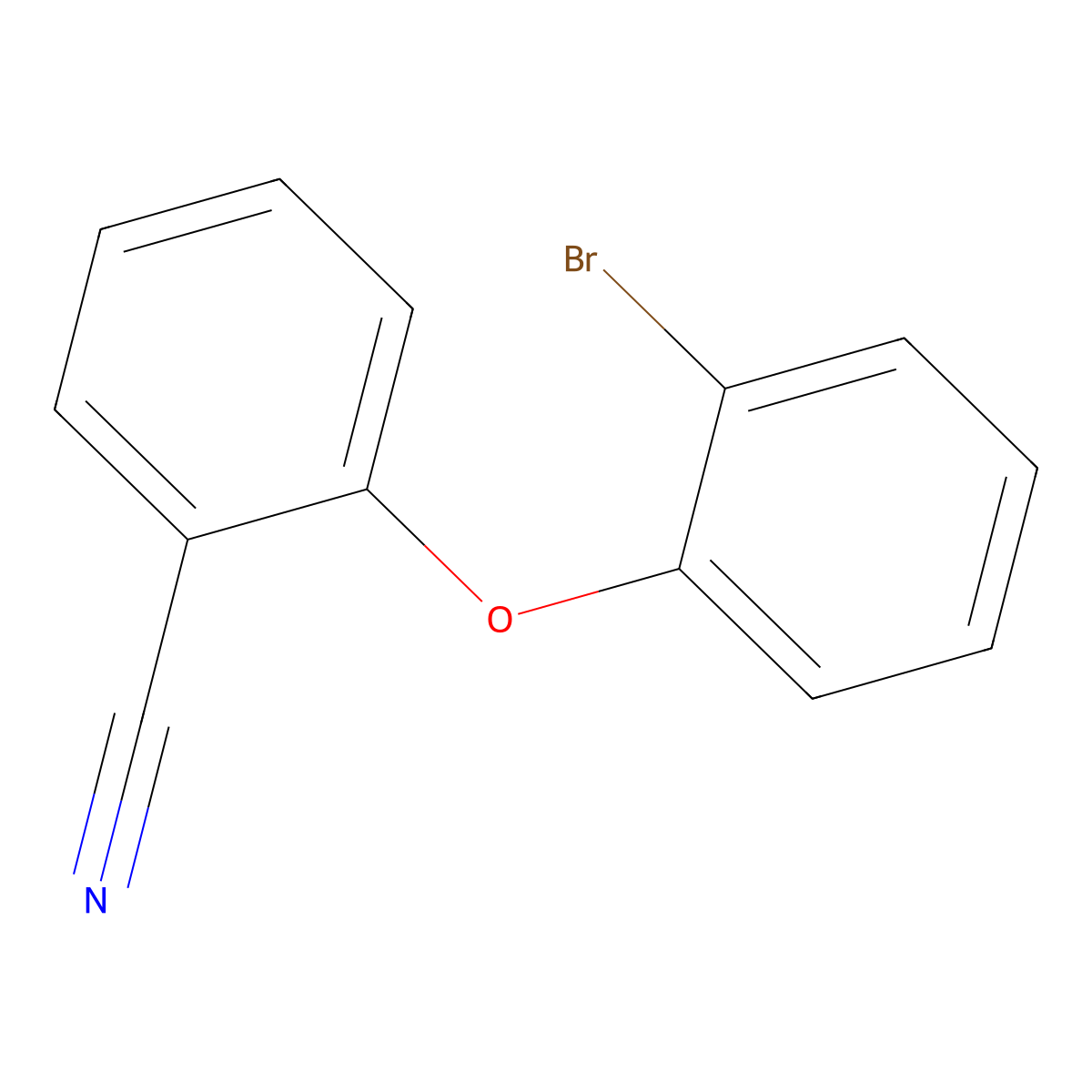 2-(2-Bromophenoxy)benzonitrile molecular structure, CAS 537036-78-5