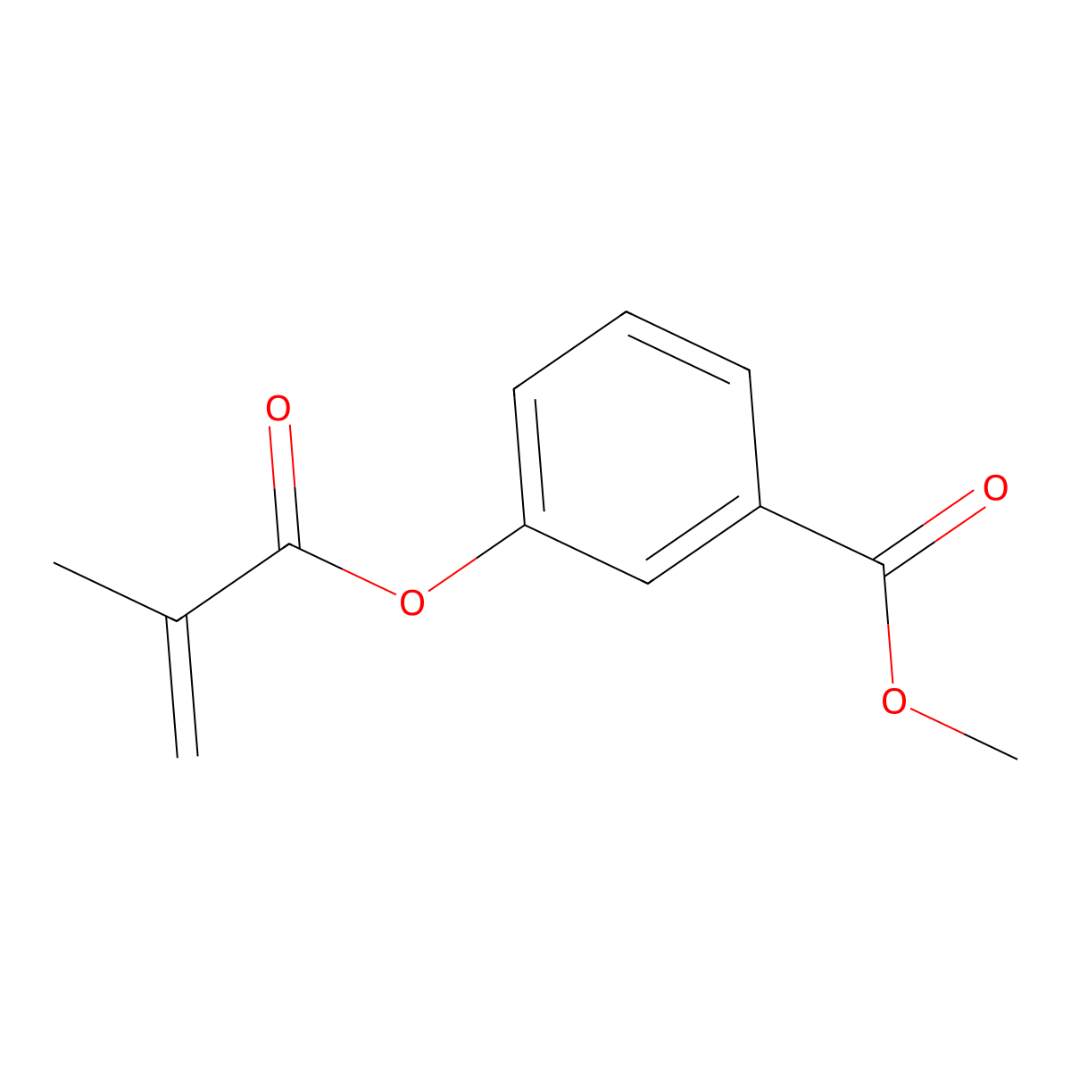 Methyl 3-[(2-methylacryloyl)oxy]benzoate molecular structure, CAS 537039-99-9