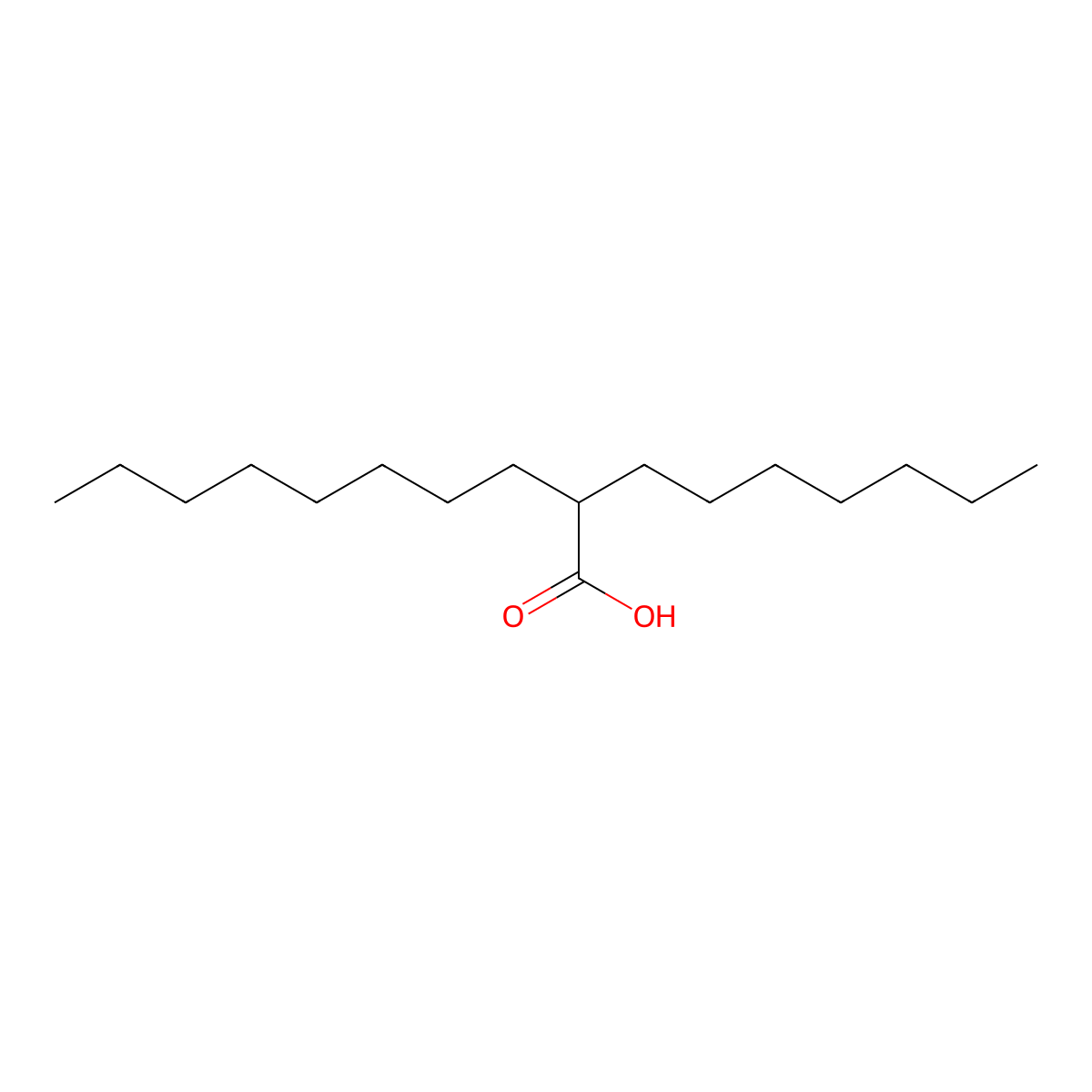 2-Heptyldecanoic acid molecular structure, CAS 53705-90-1