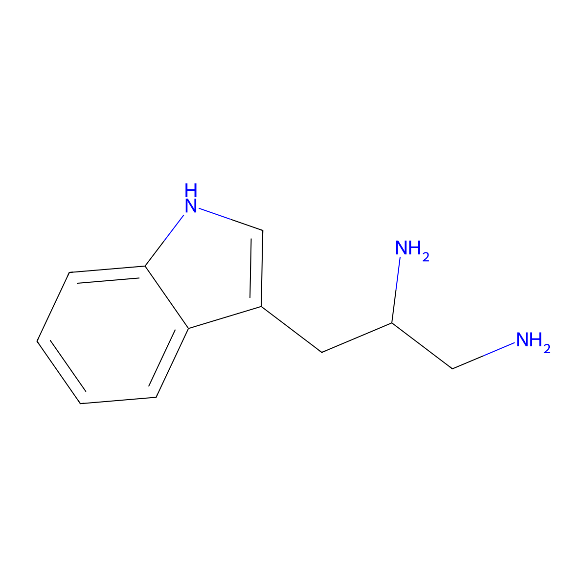 Indole, 3-(2,3-diaminopropyl)- molecular structure, CAS 53707-84-9