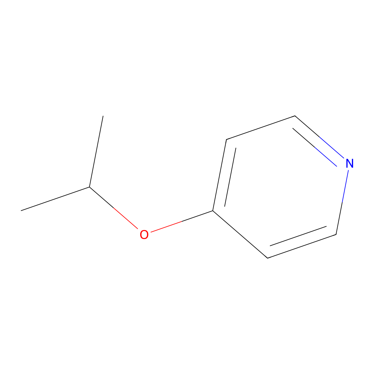 4-Isopropoxypyridine molecular structure, CAS 53708-19-3