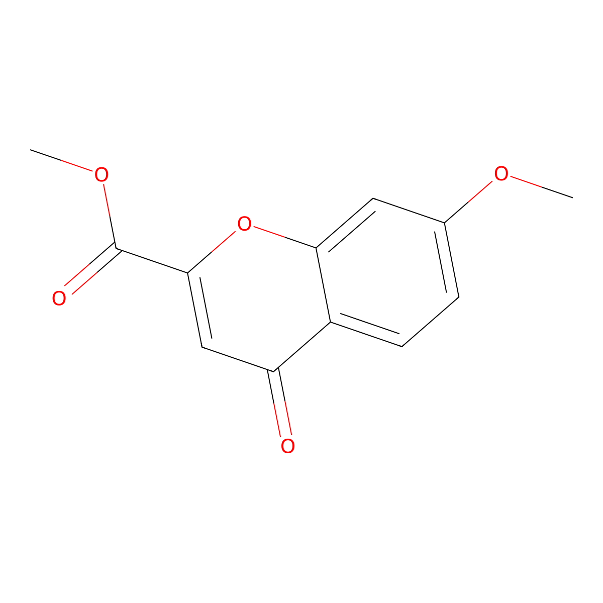 methyl 7-methoxy-4-oxo-4H-chromene-2-carboxylate molecular structure, CAS 53708-50-2