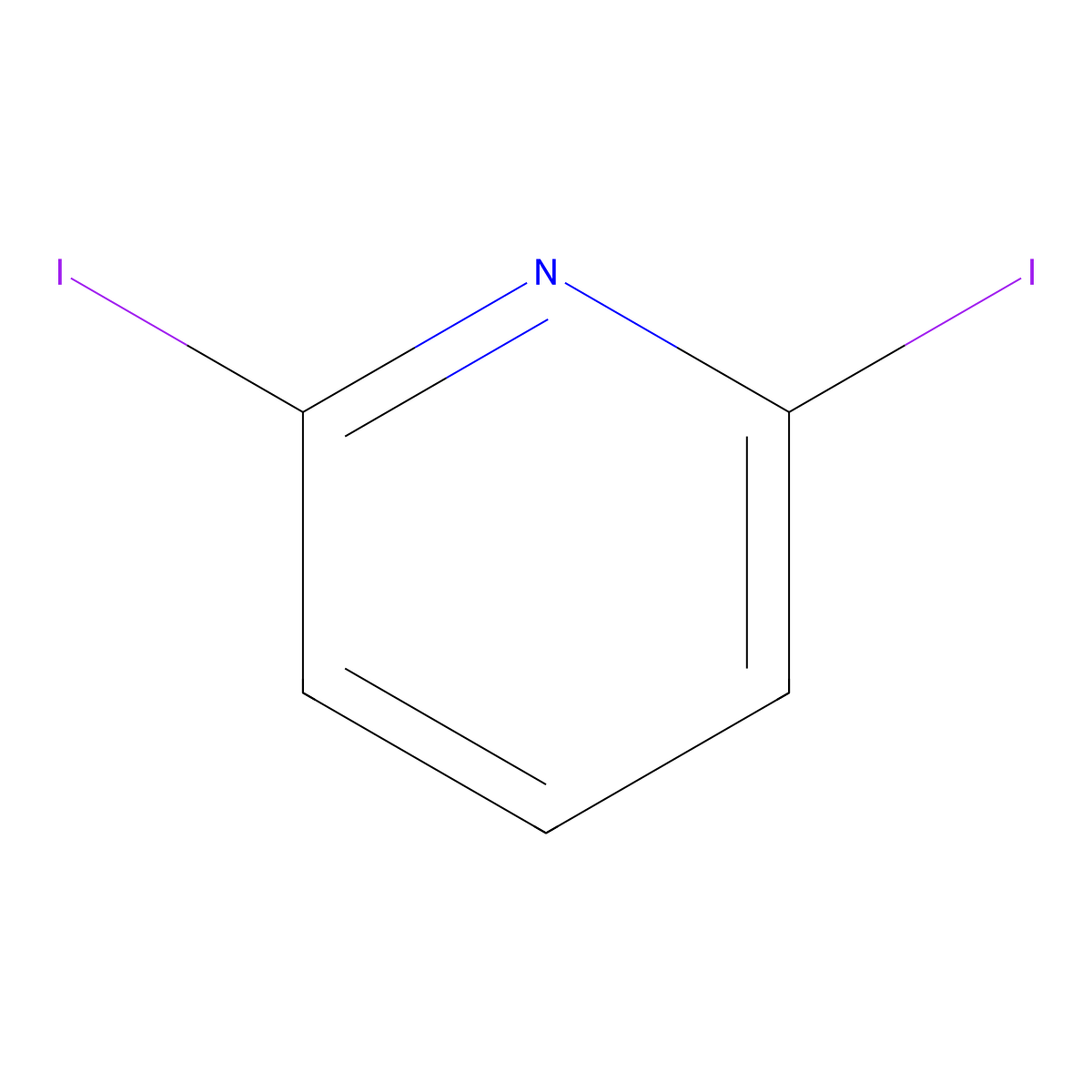 2,6-Diiodopyridine molecular structure, CAS 53710-17-1