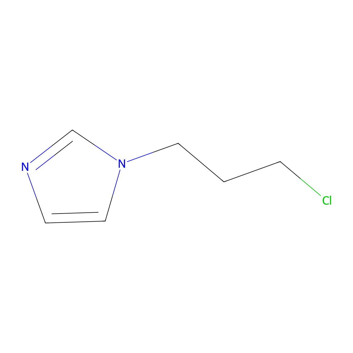 1-(3-chloropropyl)-1H-imidazole molecular structure, CAS 53710-78-4