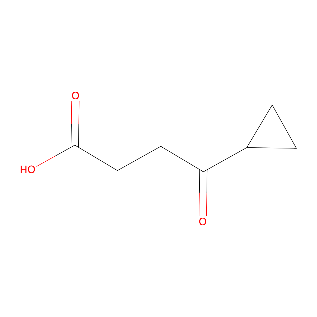 4-Cyclopropyl-4-oxobutanoic acid molecular structure, CAS 53712-75-7