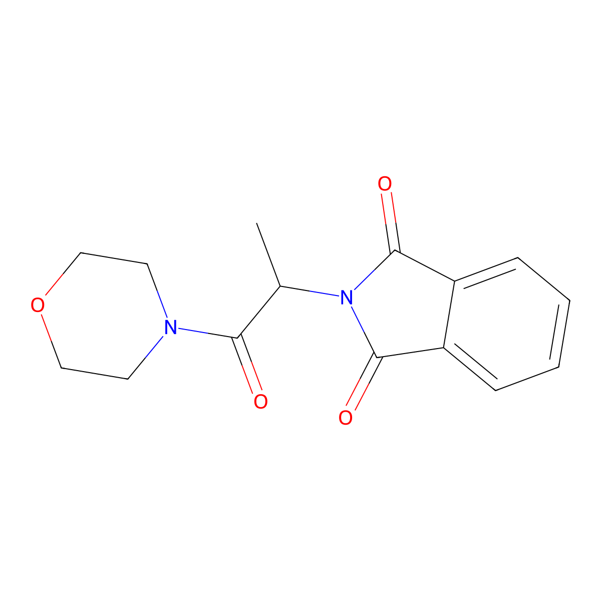 2-(1-Morpholin-4-yl-1-oxopropan-2-yl)isoindole-1,3-dione molecular structure, CAS 53714-62-8