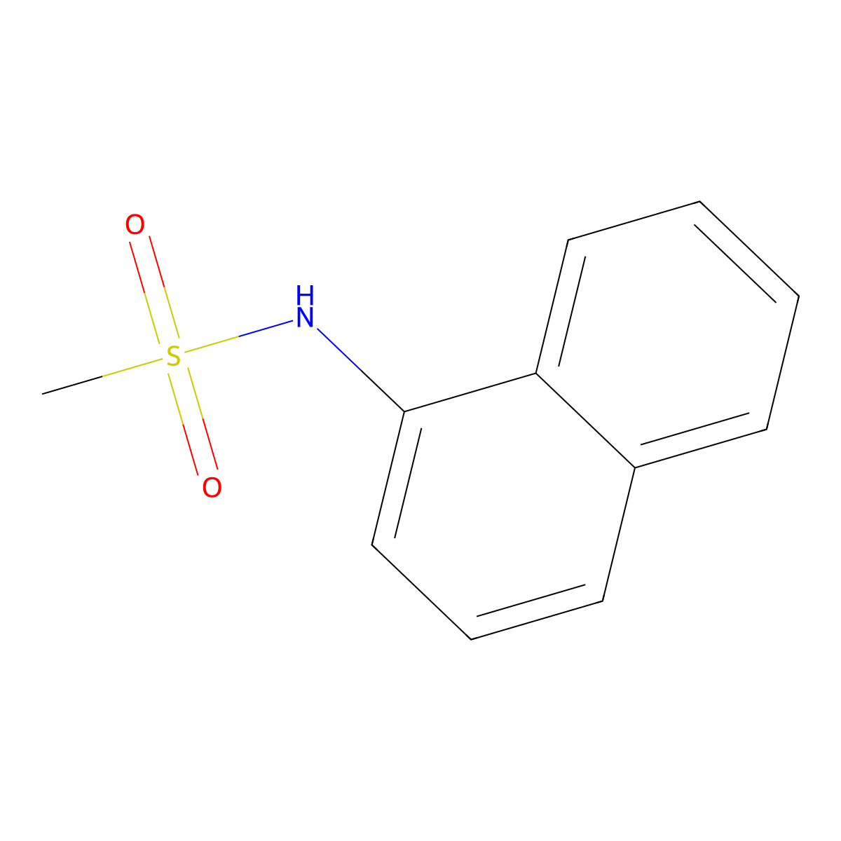 N-(1-Naphthyl)methanesulfonamide molecular structure, CAS 53715-52-9