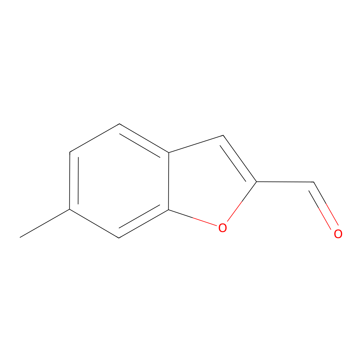 6-Methyl-2-benzofurancarboxaldehyde molecular structure, CAS 53715-92-7