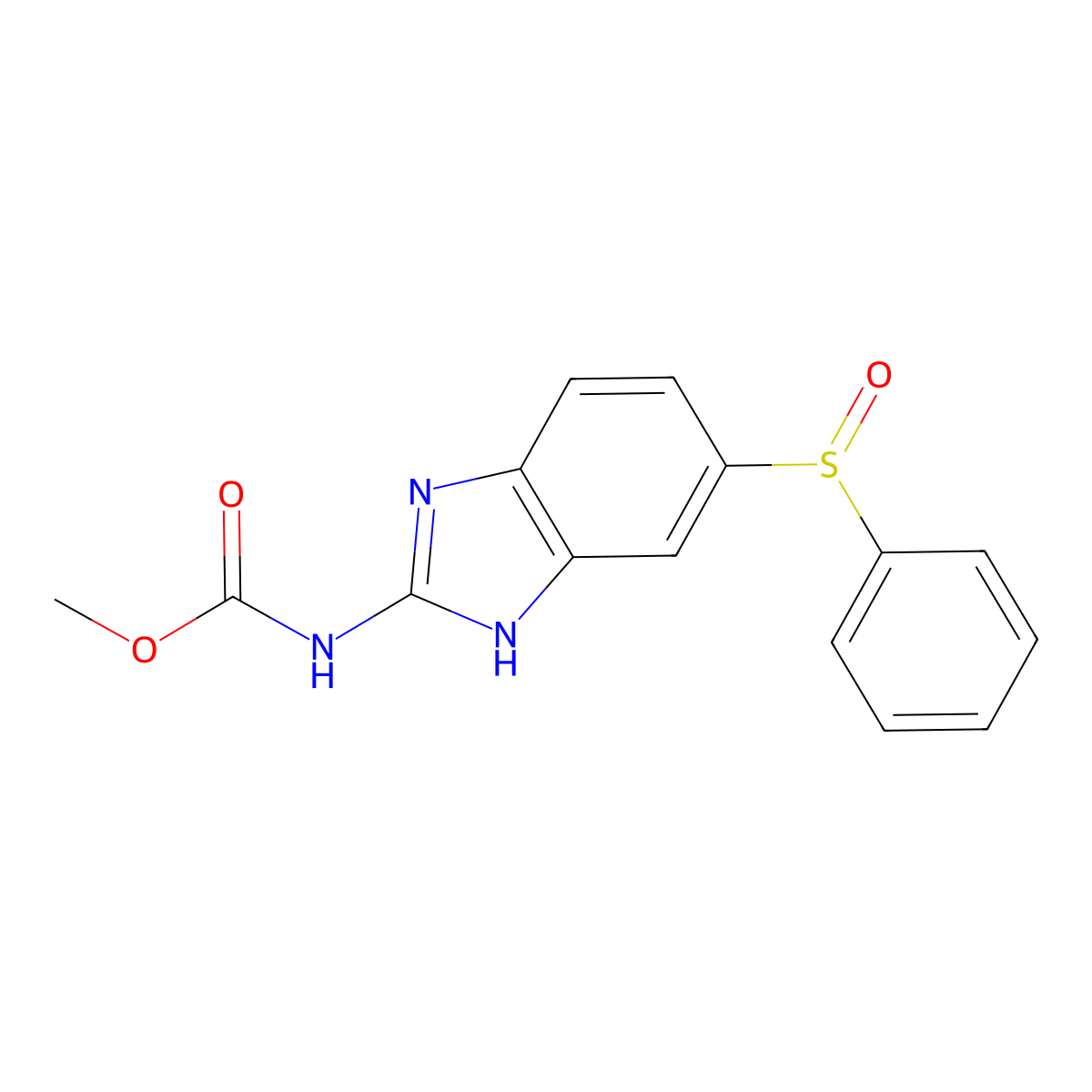 Oxfendazole molecular structure, CAS 53716-50-0