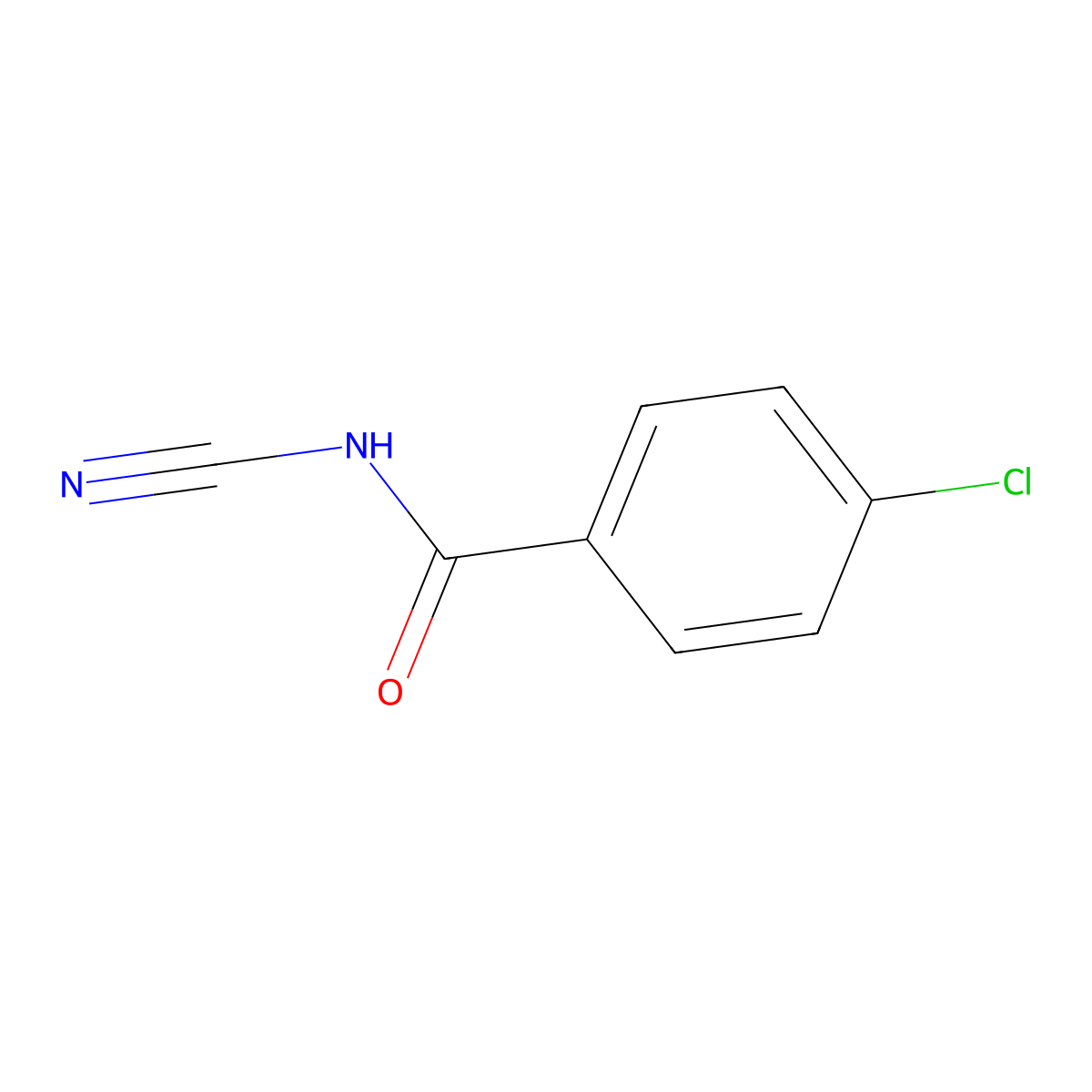 4-Chloro-n-cyanobenzamide molecular structure, CAS 5372-78-1