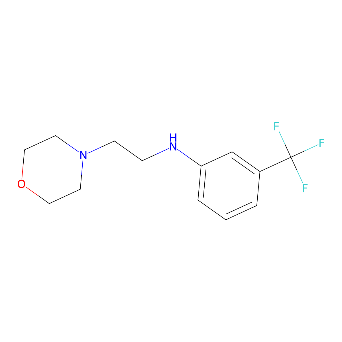 N-[2-(Morpholin-4-YL)ethyl]-3-(trifluoromethyl)aniline molecular structure, CAS 53725-81-8