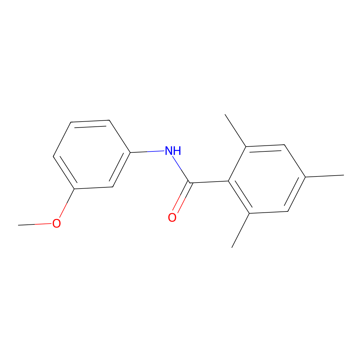 N-(3-methoxyphenyl)-2,4,6-trimethylbenzamide molecular structure, CAS 5373-24-0