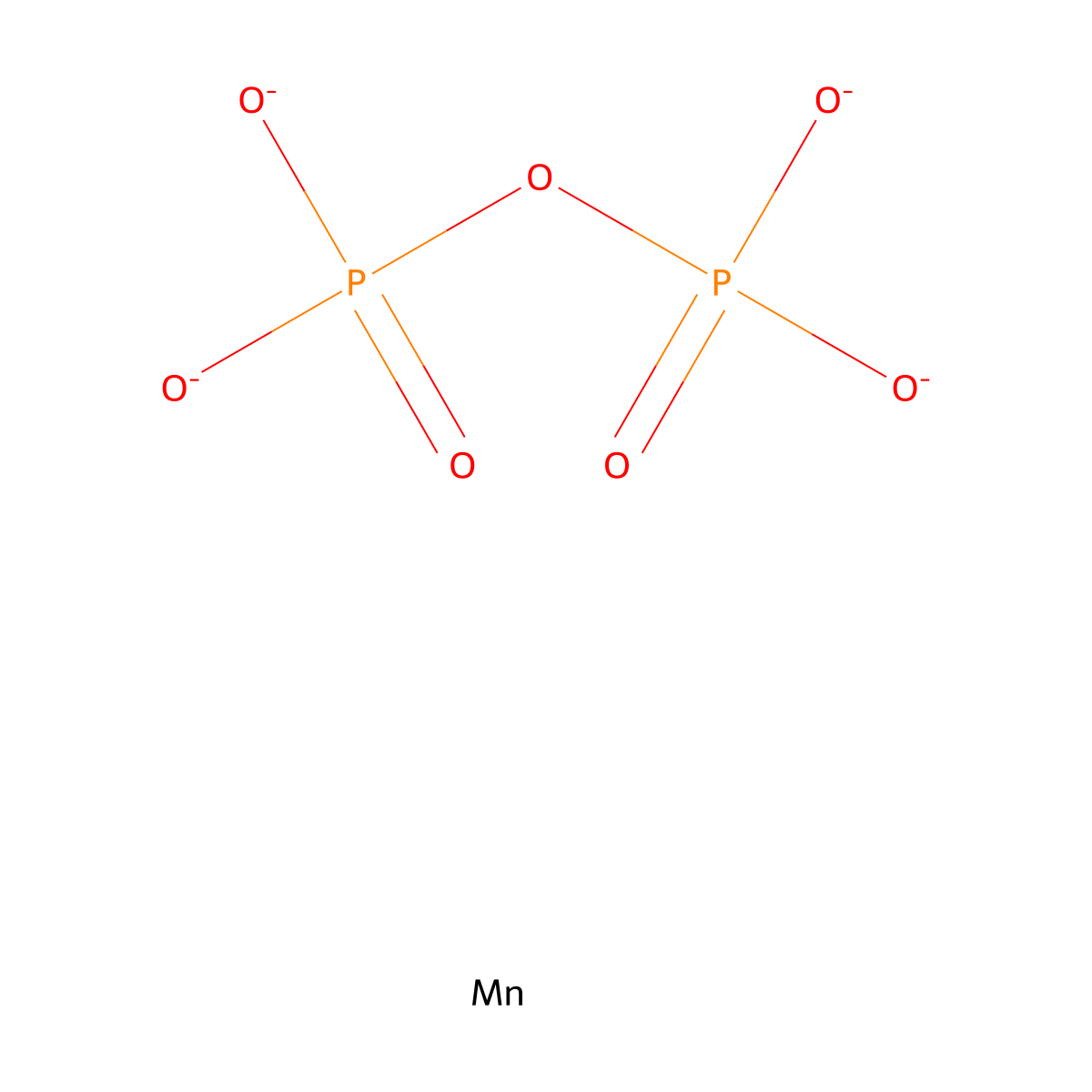 Diphosphoric acid, manganese(4+) salt (1:1) molecular structure, CAS 53731-35-4