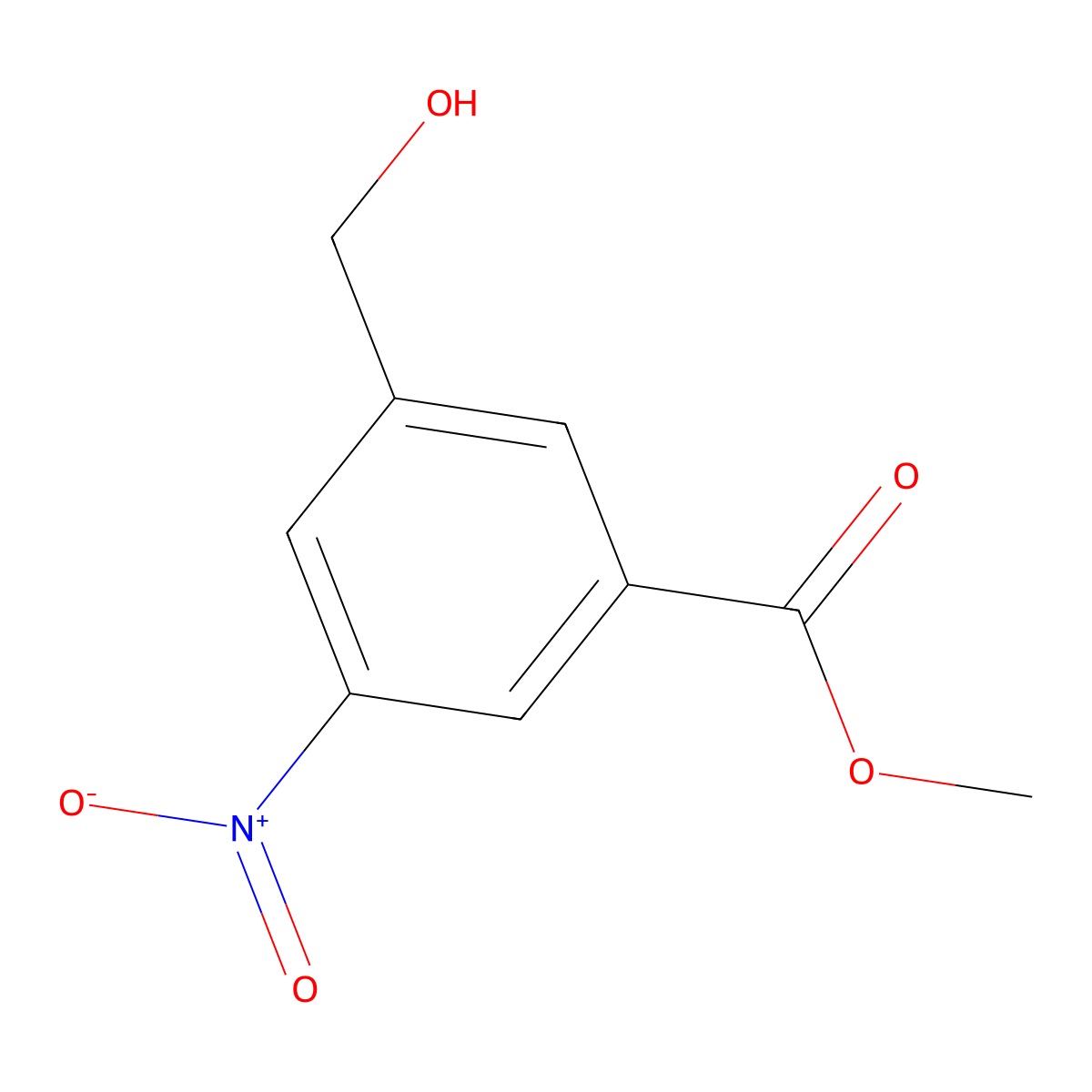 Methyl 3-(hydroxymethyl)-5-nitrobenzoate molecular structure, CAS 53732-08-4