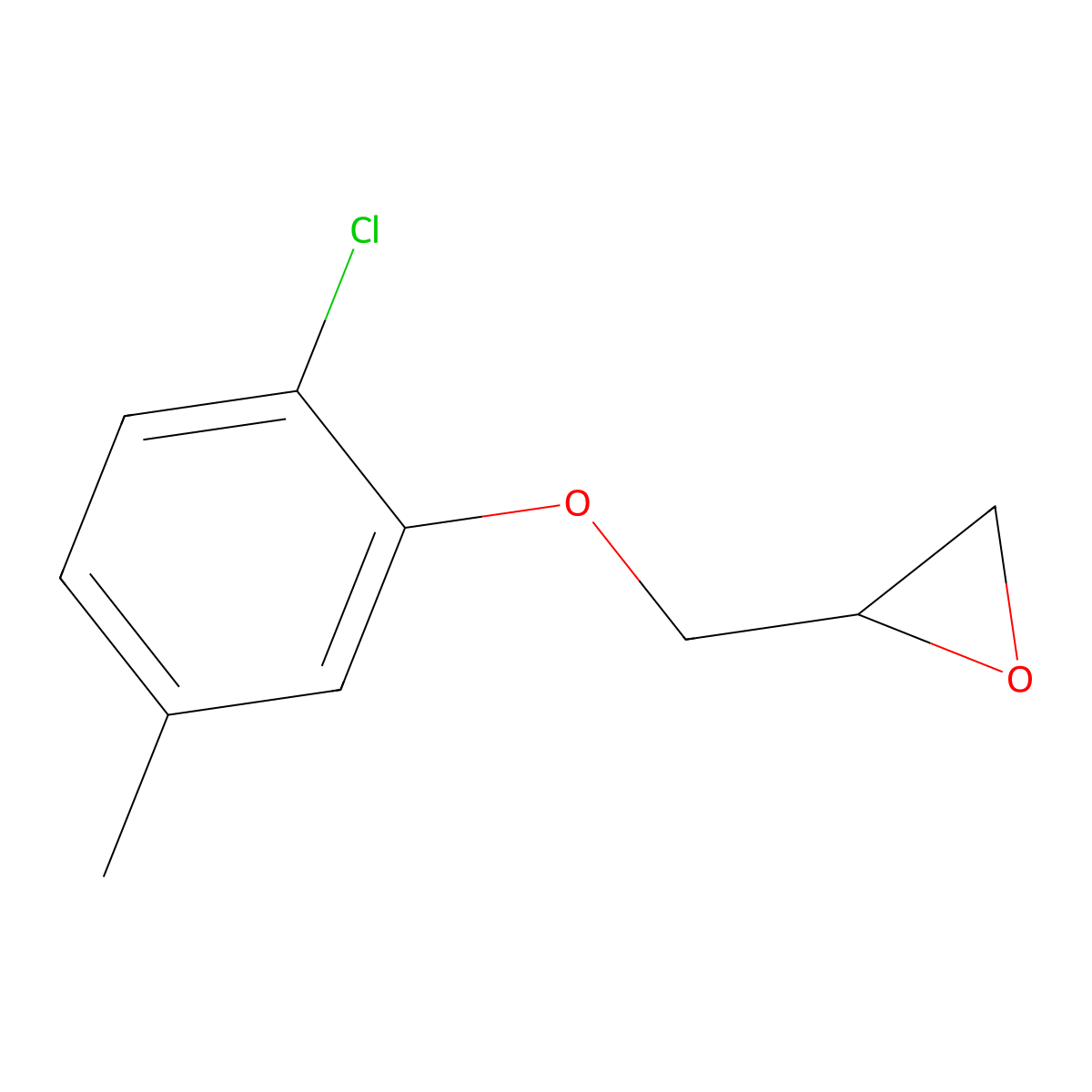 2-[(2-Chloro-5-methylphenoxy)methyl]oxirane molecular structure, CAS 53732-26-6