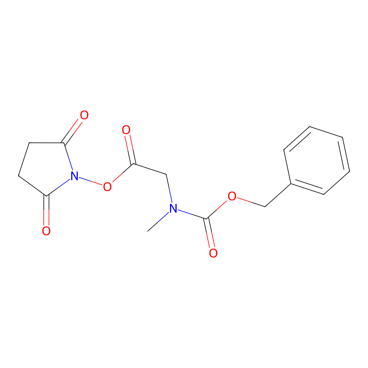 Z-Sar-OSu molecular structure, CAS 53733-96-3