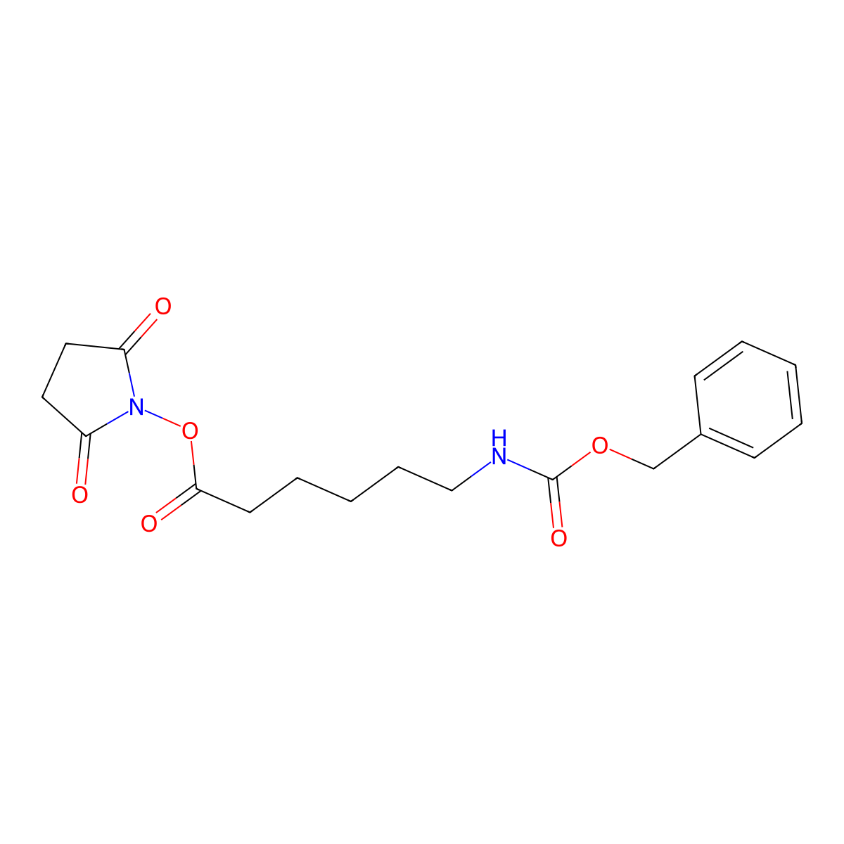 2,5-Dioxopyrrolidin-1-yl 6-(((benzyloxy)carbonyl)amino)hexanoate molecular structure, CAS 53733-98-5