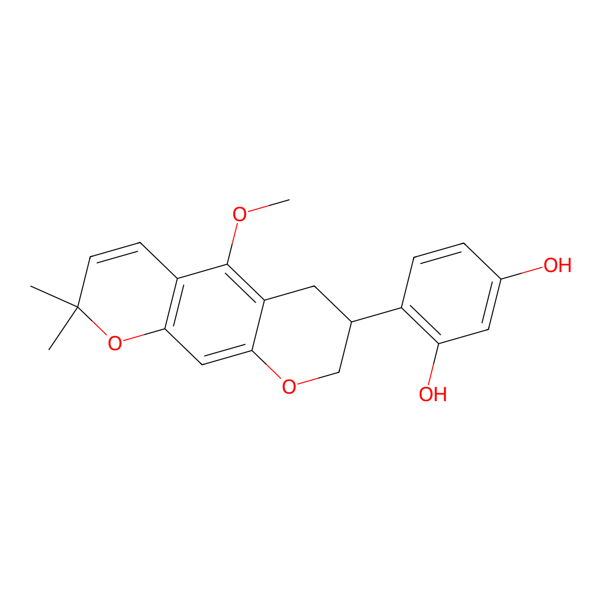Neorauflavane molecular structure, CAS 53734-74-0