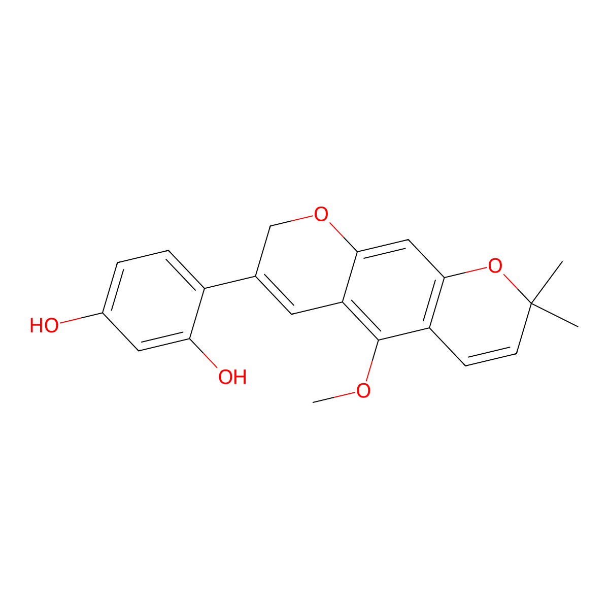 Neorauflavene molecular structure, CAS 53734-75-1