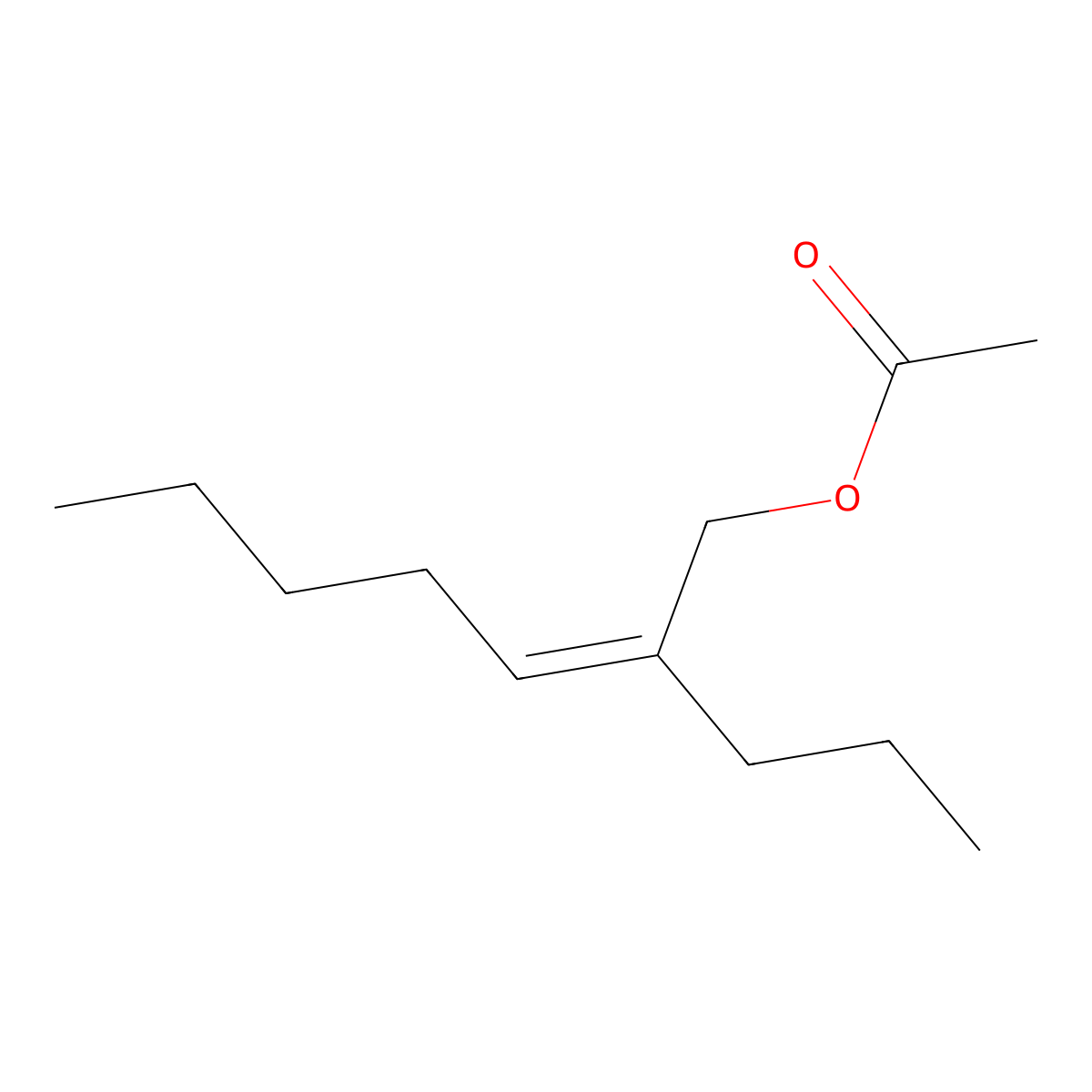 2-Propyl-2-heptenyl acetate molecular structure, CAS 53735-50-5