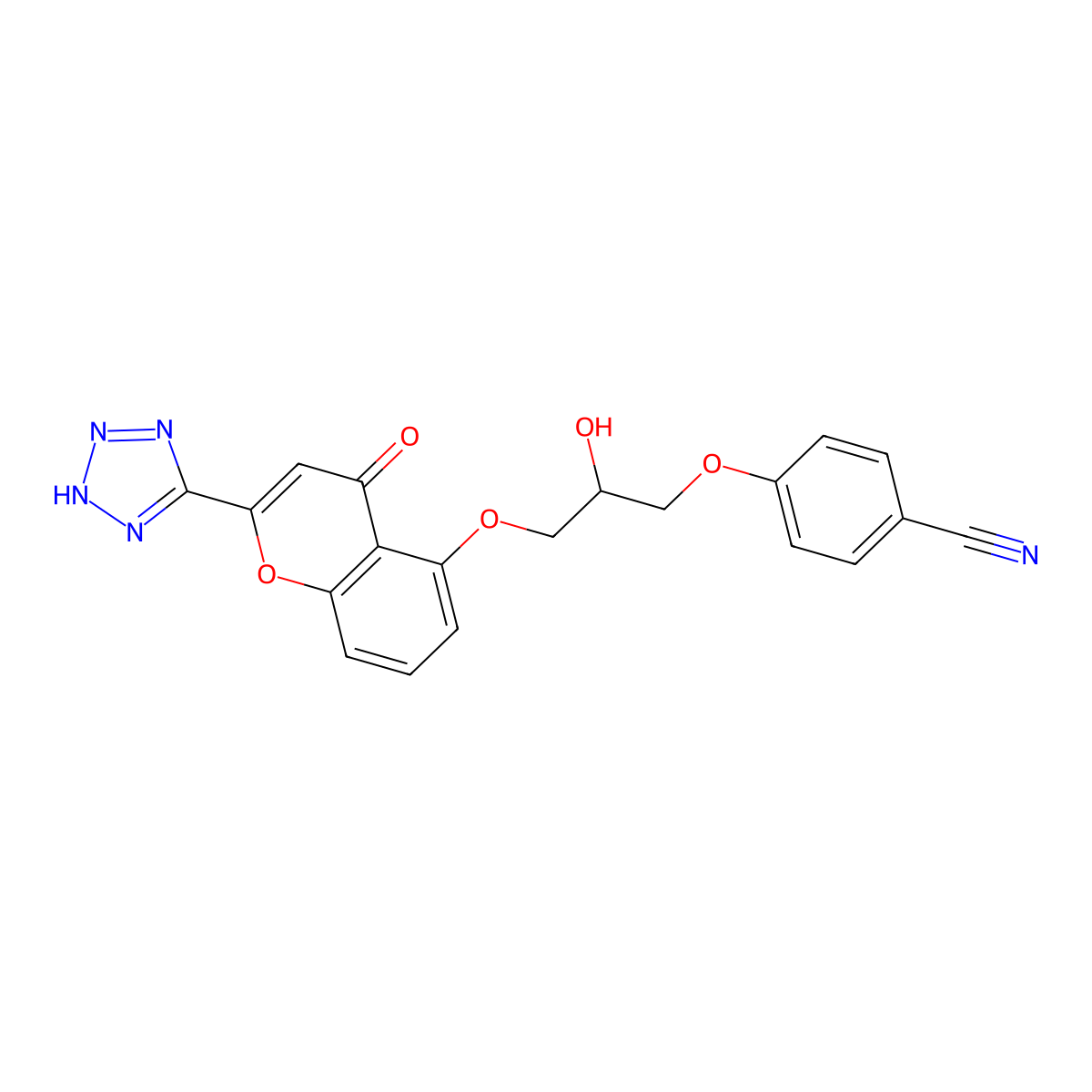 Cromitrile molecular structure, CAS 53736-51-9