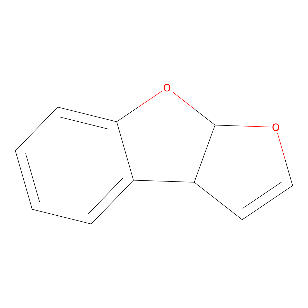 3a,8a-Dihydrofuro(2,3-b)benzofuran molecular structure, CAS 53737-95-4