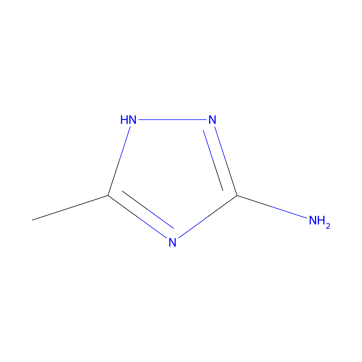 3-Amino-5-methyl-4H-1,2,4-triazole molecular structure, CAS 53741-81-4