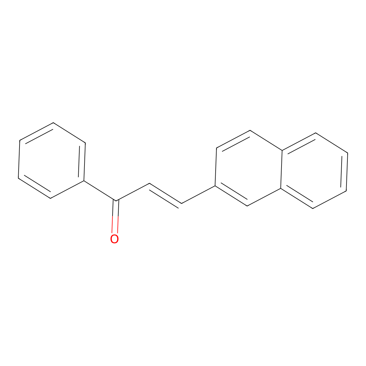 3-(2-Naphthalenyl)-1-phenyl-2-propen-1-one molecular structure, CAS 53744-33-5
