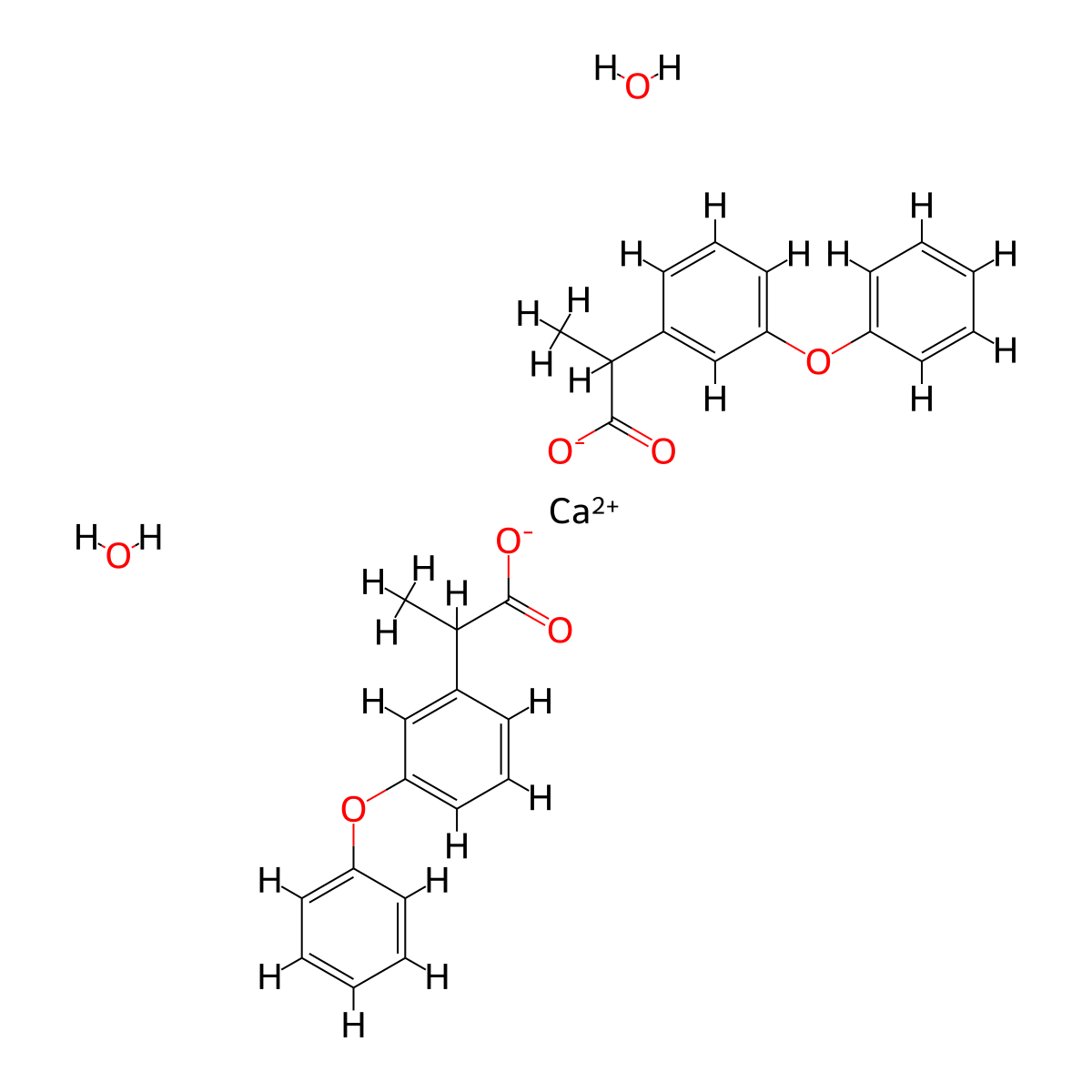 Fenoprofen Calcium molecular structure, CAS 53746-45-5