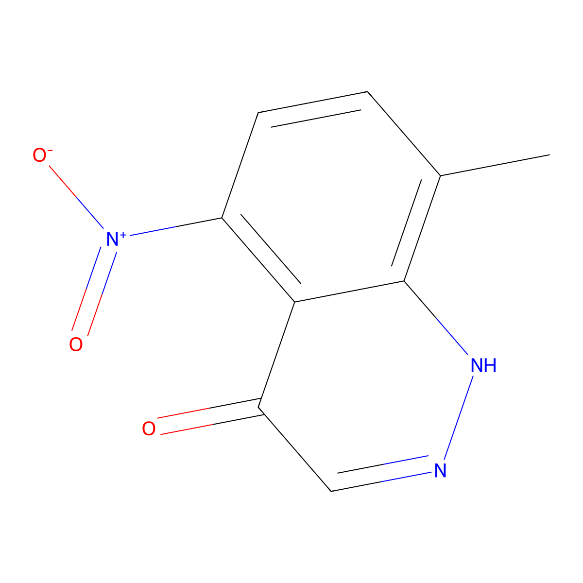 8-Methyl-5-nitrocinnolin-4(1H)-one molecular structure, CAS 5375-23-5