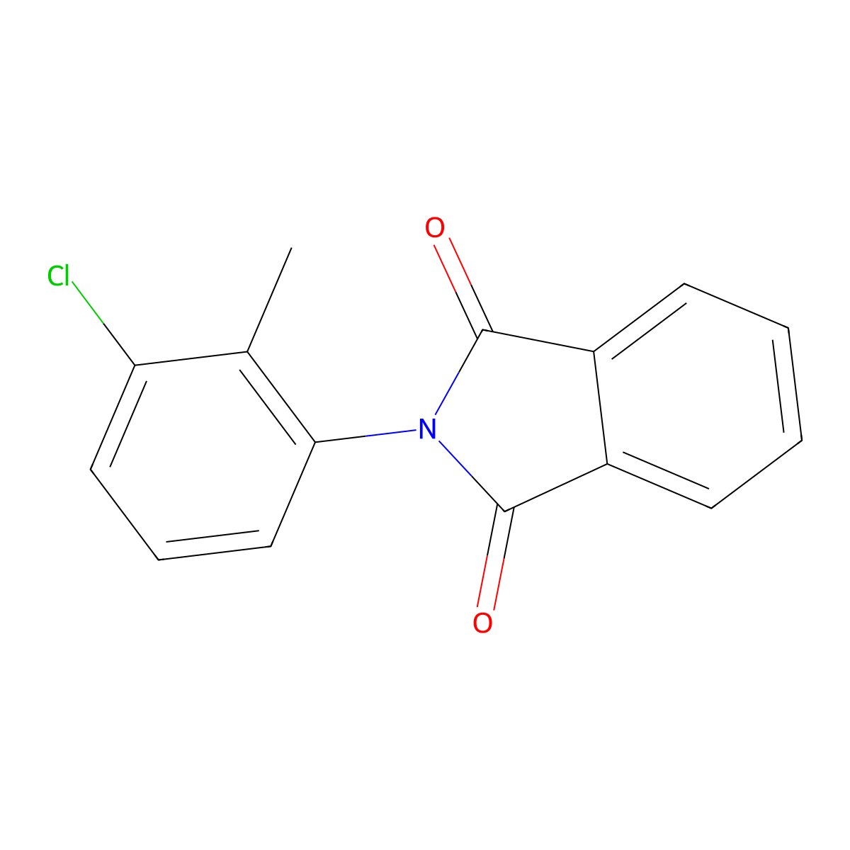 2-(3-chloro-2-methylphenyl)-1H-isoindole-1,3(2H)-dione molecular structure, CAS 5375-50-8