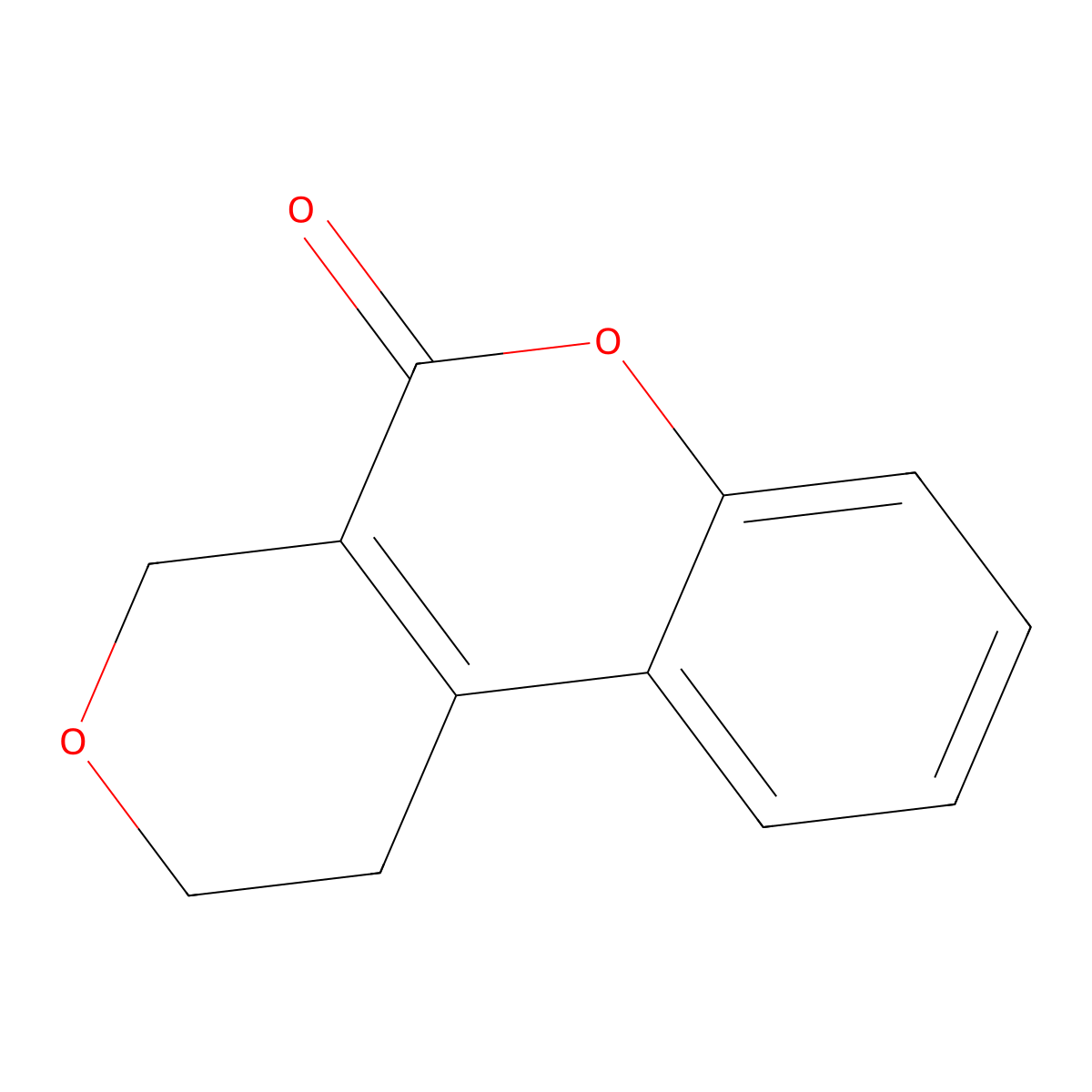 Pyranocoumarin molecular structure, CAS 5375-87-1