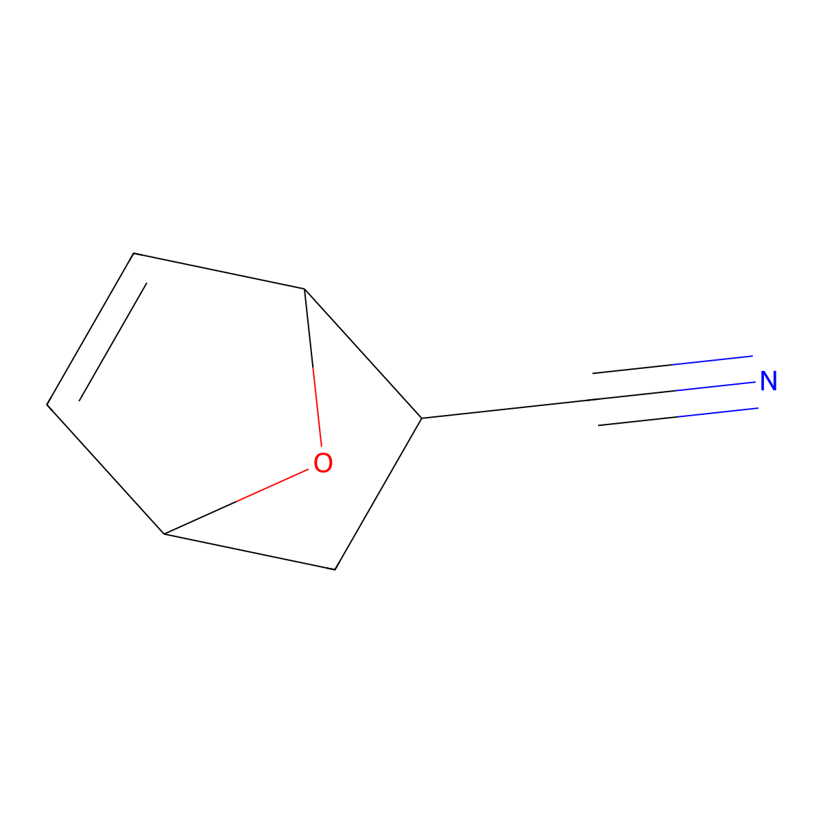7-Oxabicyclo[2.2.1]hept-5-ene-2-carbonitrile molecular structure, CAS 53750-68-8