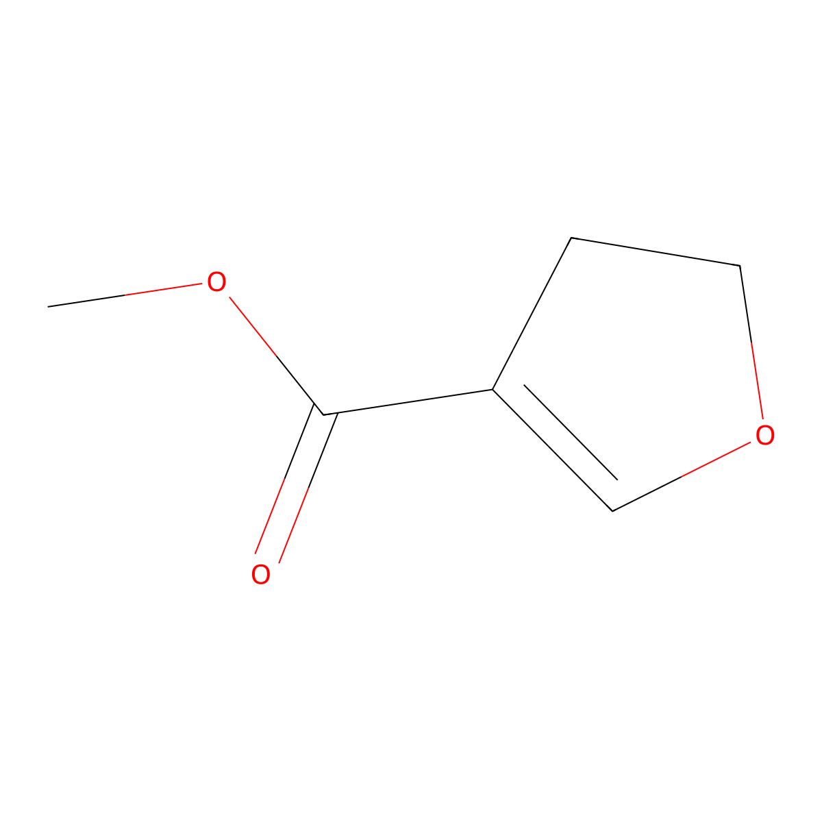 Methyl 4,5-dihydrofuran-3-carboxylate molecular structure, CAS 53750-81-5