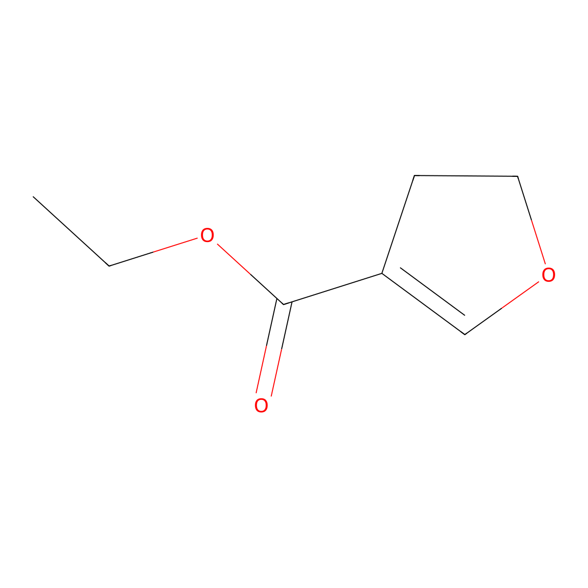 Ethyl 2,3-dihydro-4-furoate molecular structure, CAS 53750-82-6