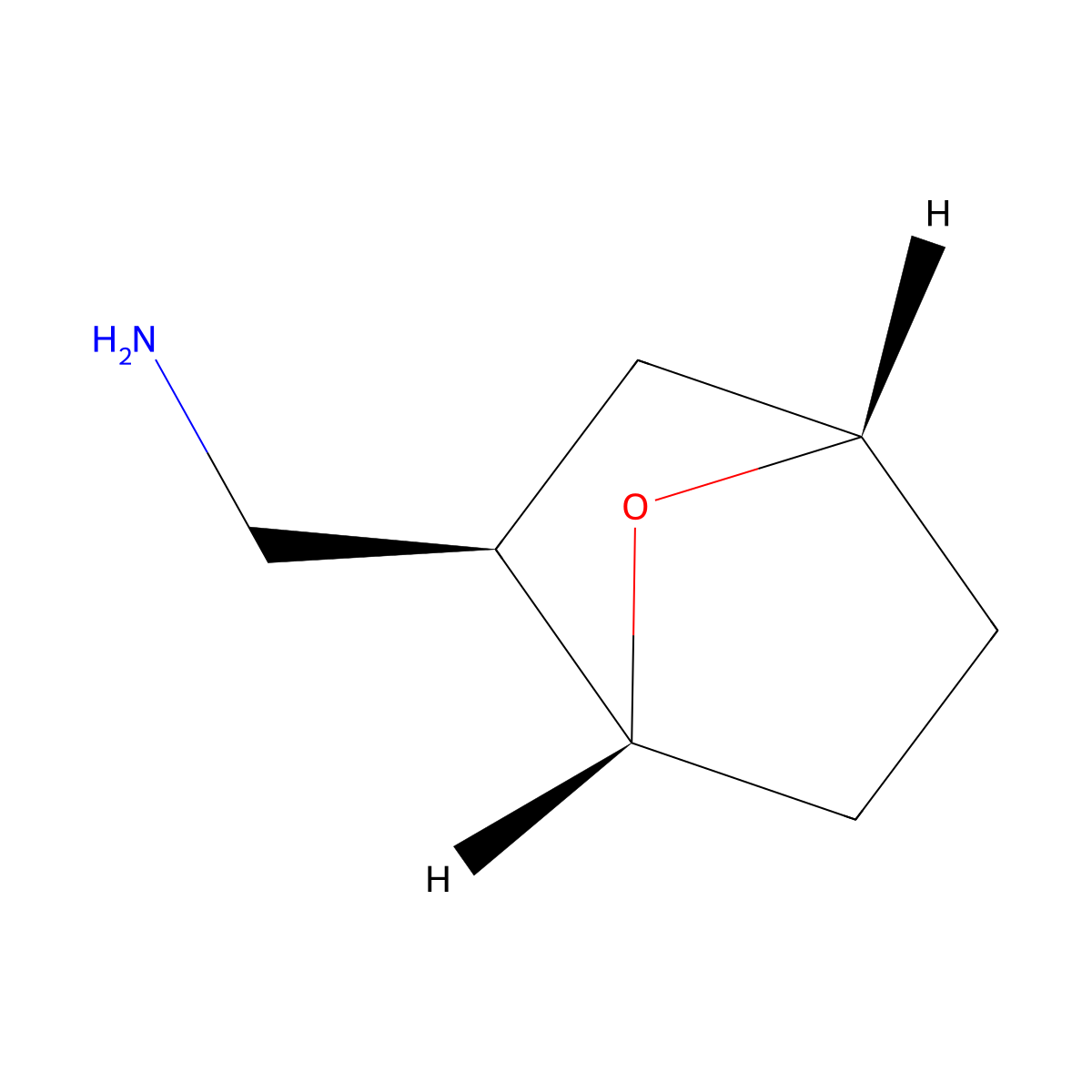 exo-7-Oxabicyclo[2.2.1]heptane-2-methanamine molecular structure, CAS 53751-30-7