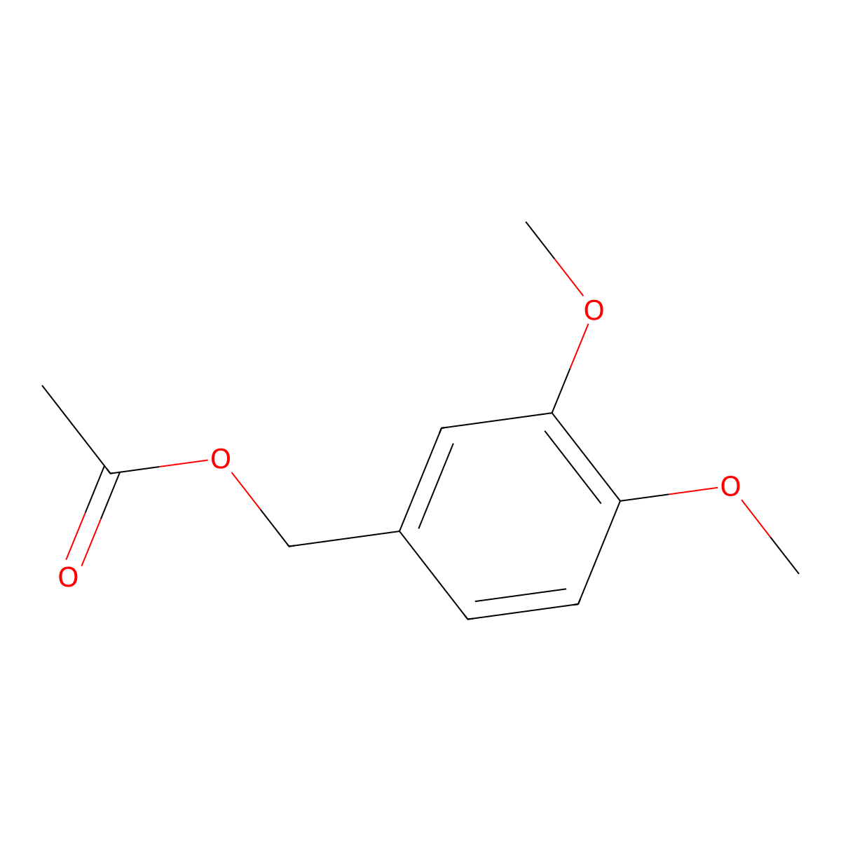 Benzenemethanol, 3,4-dimethoxy-, 1-acetate molecular structure, CAS 53751-40-9