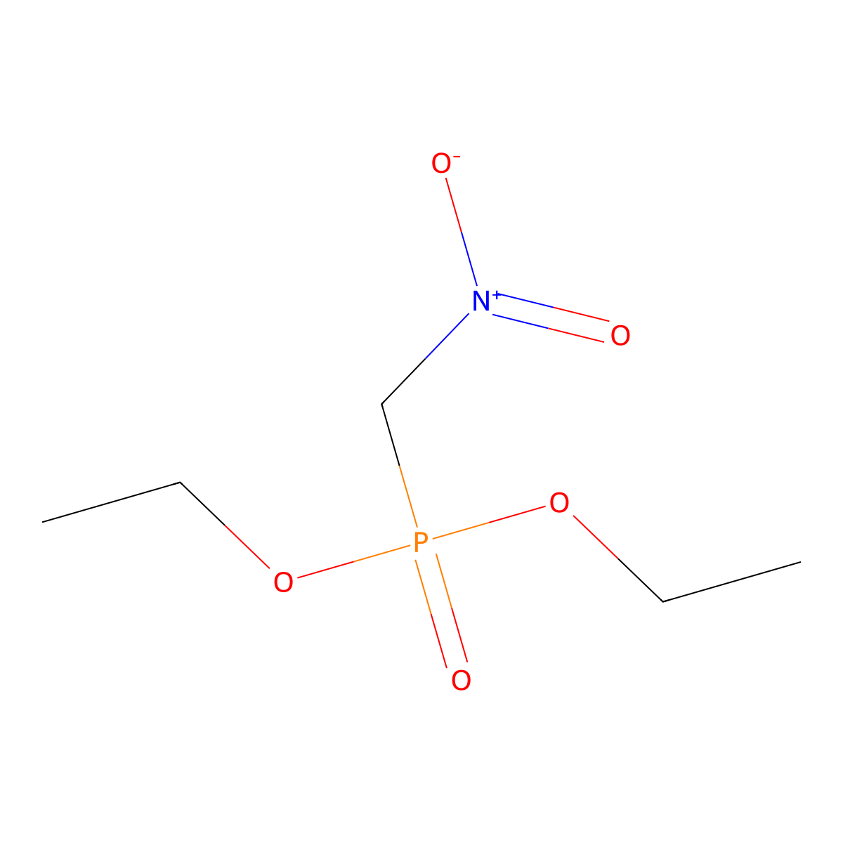 Diethyl (nitromethyl)phosphonate molecular structure, CAS 53753-37-0