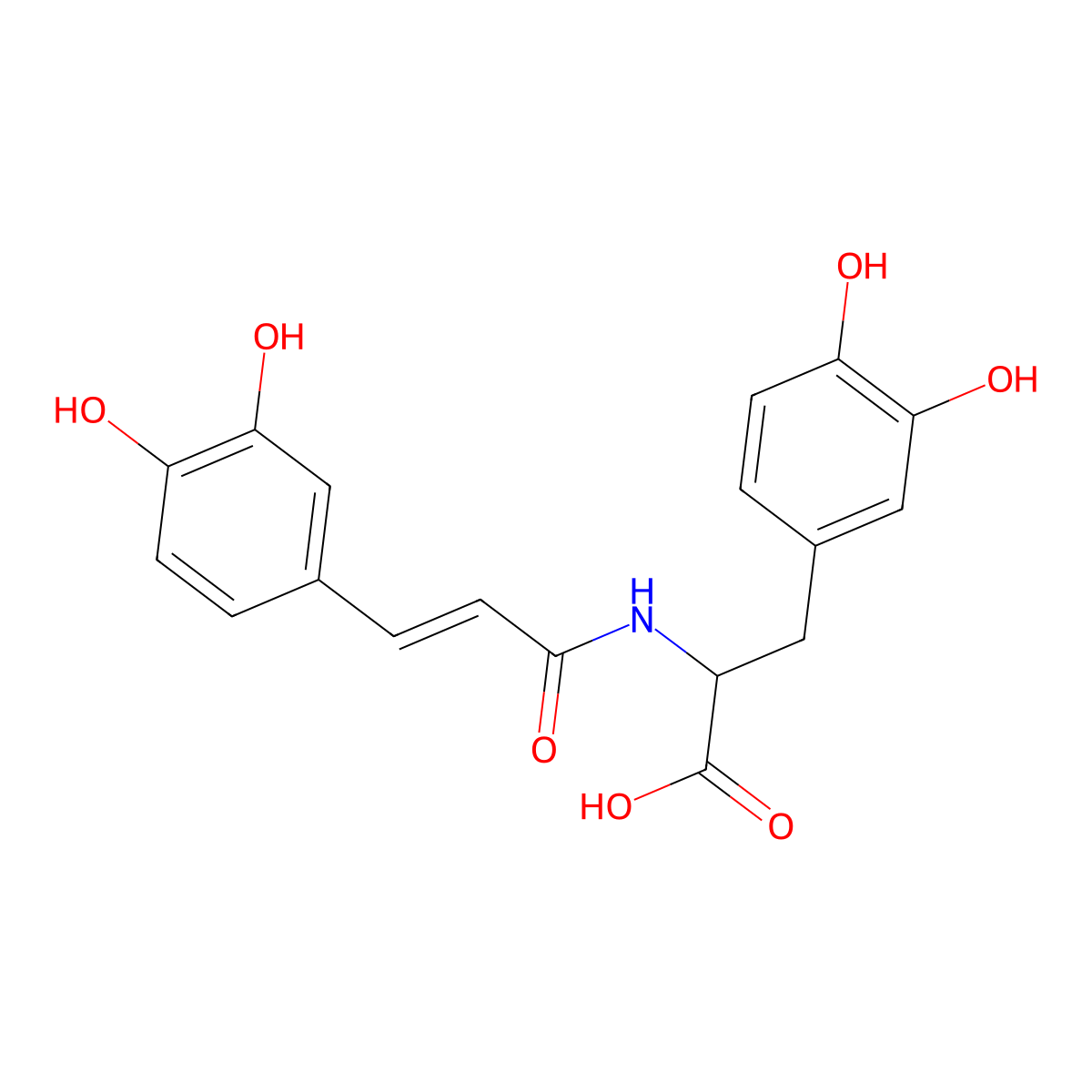trans-Clovamide molecular structure, CAS 53755-02-5