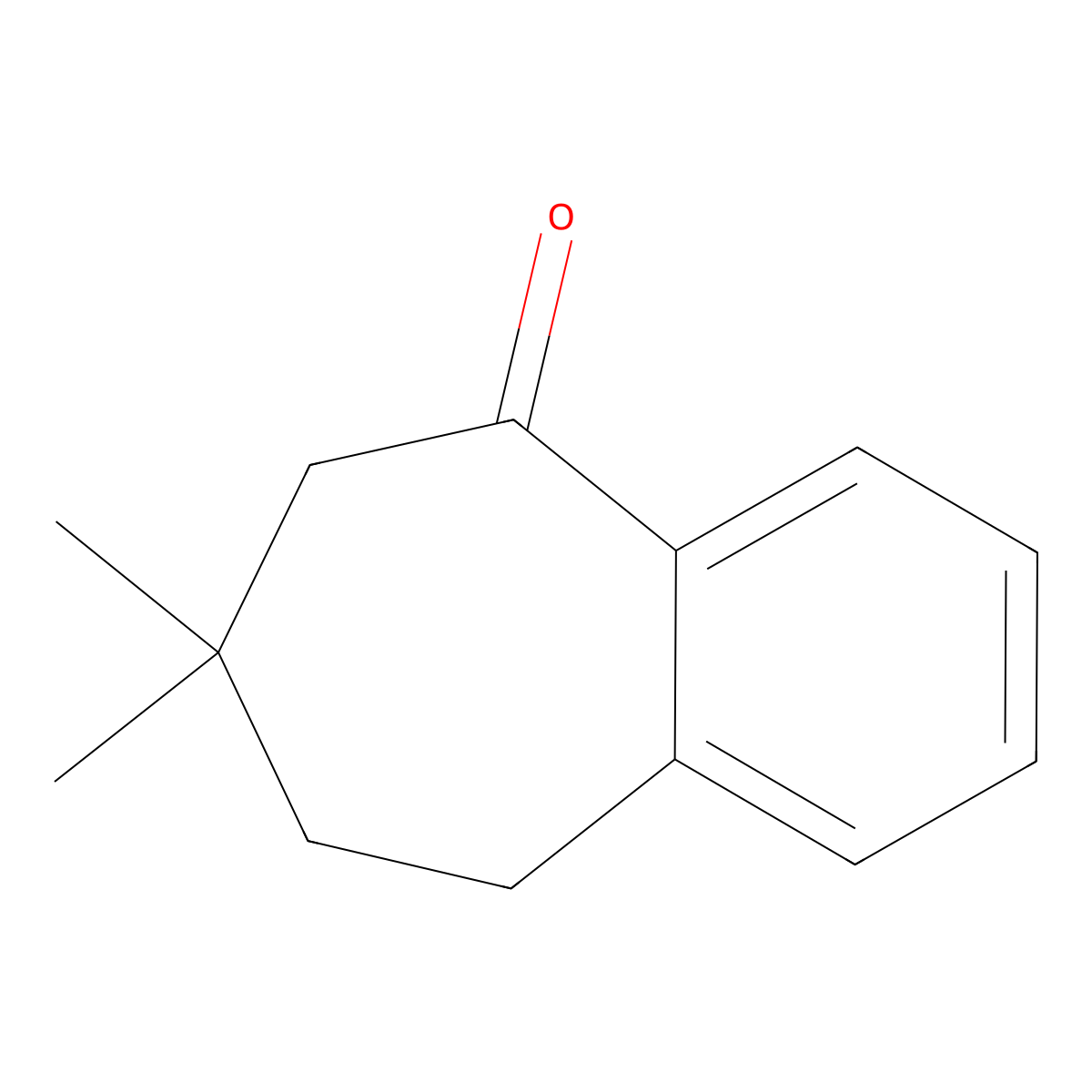 7,7-dimethyl-6,7,8,9-tetrahydro-5H-benzo[7]annulen-5-one molecular structure, CAS 53755-66-1