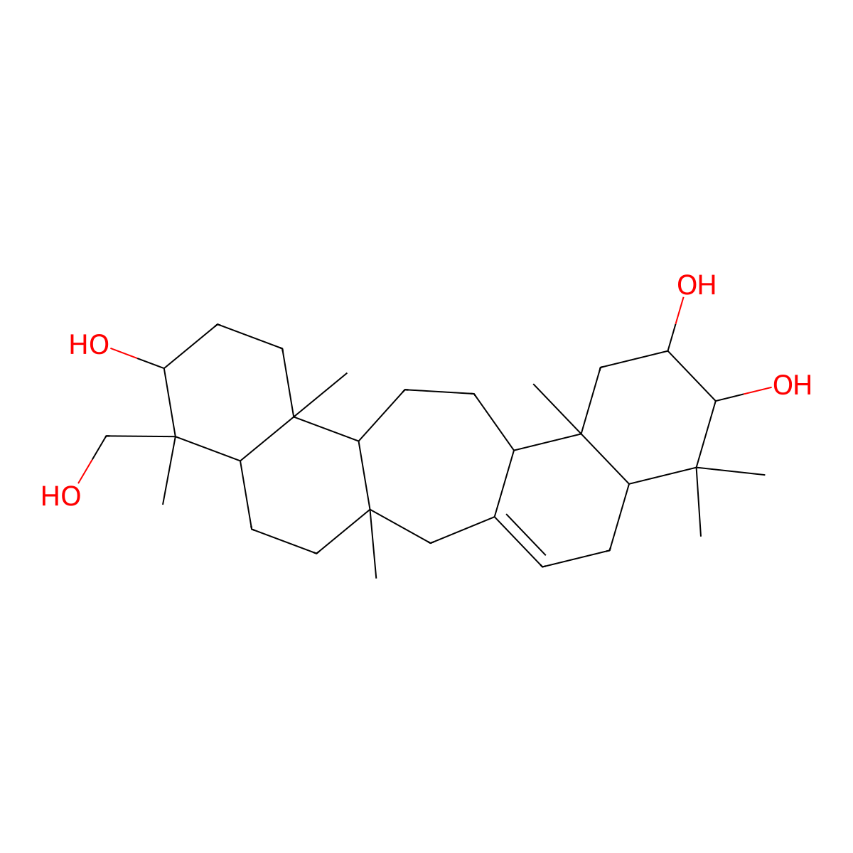 Lyclaninol molecular structure, CAS 53755-76-3