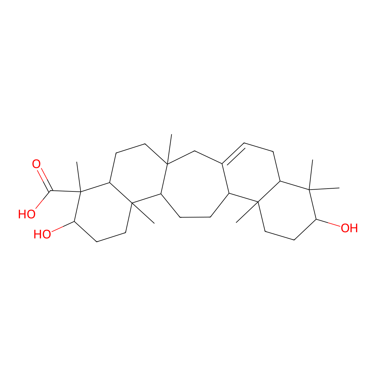 Lycernuic acid A molecular structure, CAS 53755-77-4
